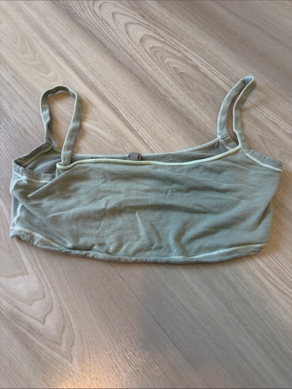 SKIMS Sage Green Ribbed Bralette Tank
